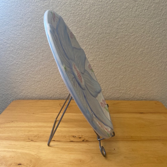 Bella Casa by Ganz Plate (baby blue) - Picture 3 of 5